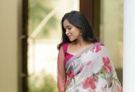 Kanmani manoharan latest floral saree zkamn