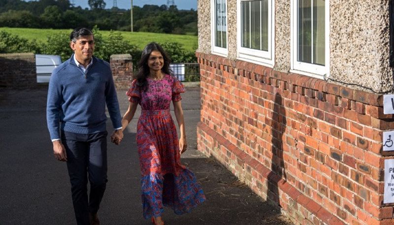 UK General Elections 2024: Rishi Sunak, wife Akshata Murty cast their votes (WATCH) gcw