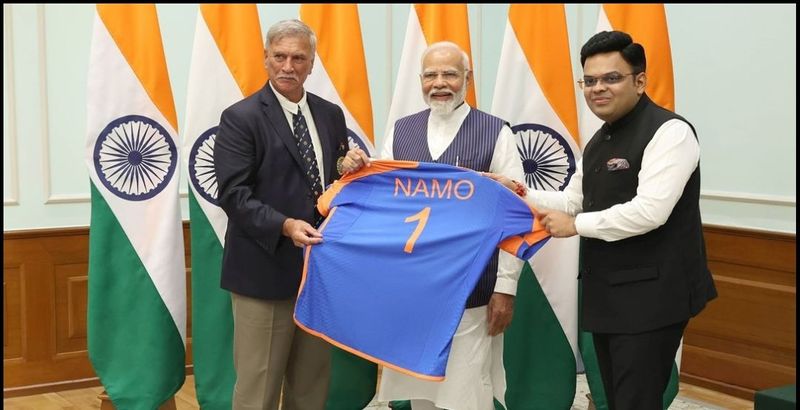 BCCI presents India's T20 World Cup 2024 champion 'Namo 1' jersey to PM Narendra Modi RMA