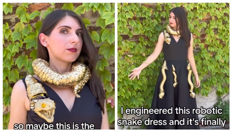 video of the worlds first AI dress made by a Google engineer has gone viral 