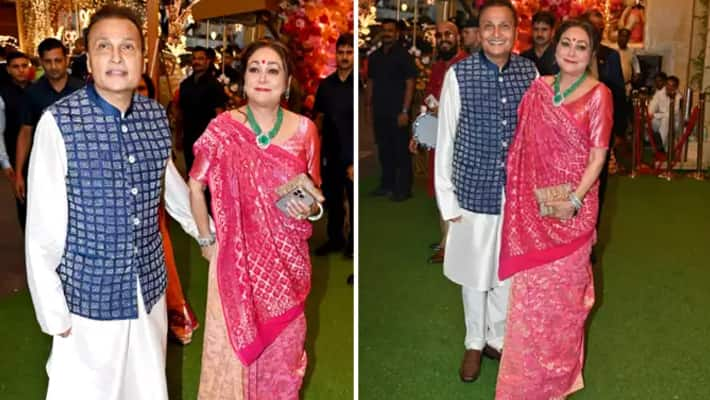 Anil and Tina Ambani shine at Anant Ambani and Radhika Merchant s haldi ceremony