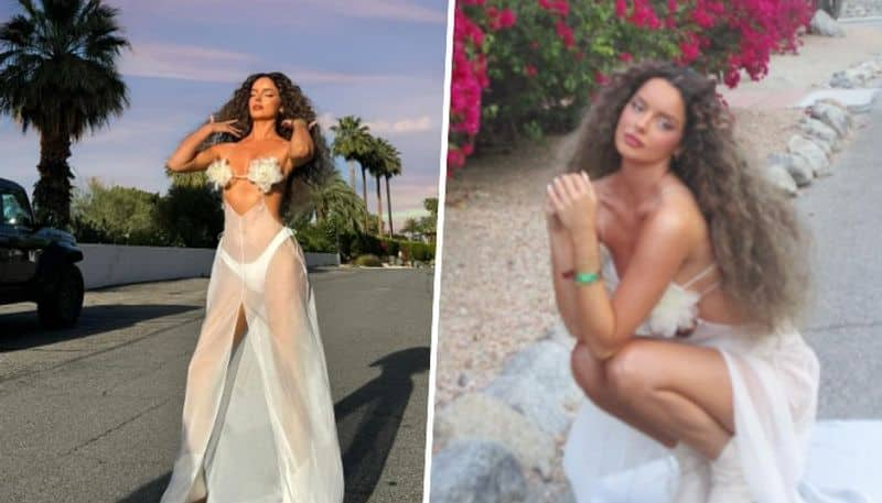 Maura Higgins looks SUPER SEXY: Irish model nearly bares it all in racy sheer white dress [PICTURES] ATG