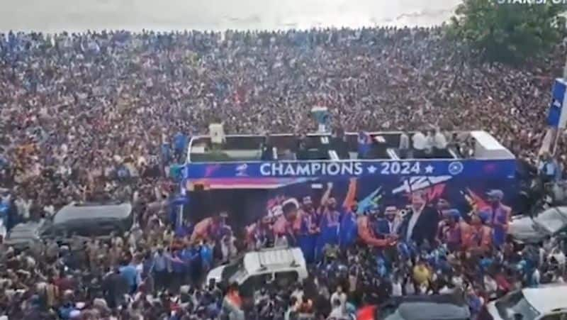 Team India players celebration in Wankhede Stadium nbn