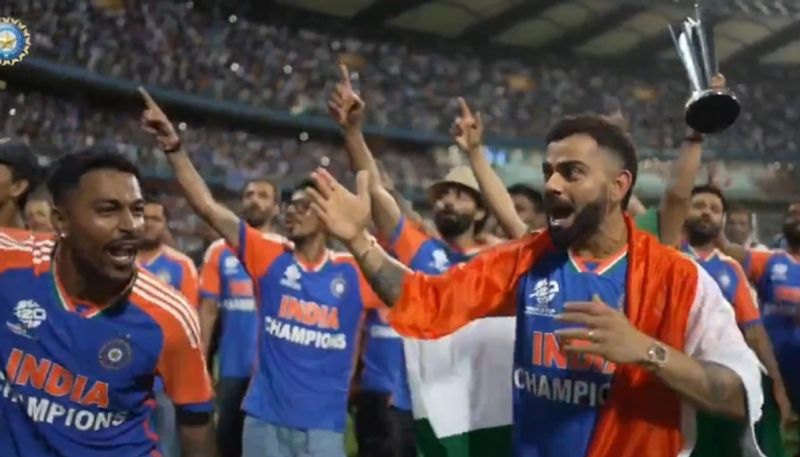 Team India put victory lap while singing Vande Mataram, fans gave support, see emotional goosebumps video RMA