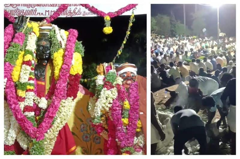 pon muniyandi temple festival held well in madurai district vel