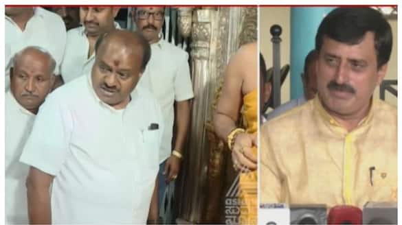 Union Minister HD Kumaraswamy Slams Channapatna congress Candidate CP Yogeshwar grg 