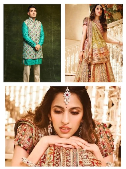 Anant, Radhika Dandiya night: Sloka, Akash Ambani look graceful