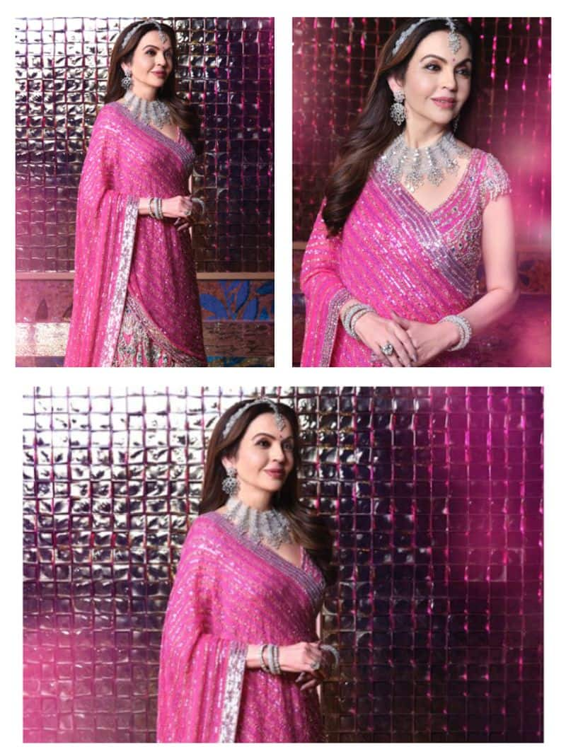 Anant Radhika Sangeet: Nita Ambani looks regal in Pink lehenga; pics ATG