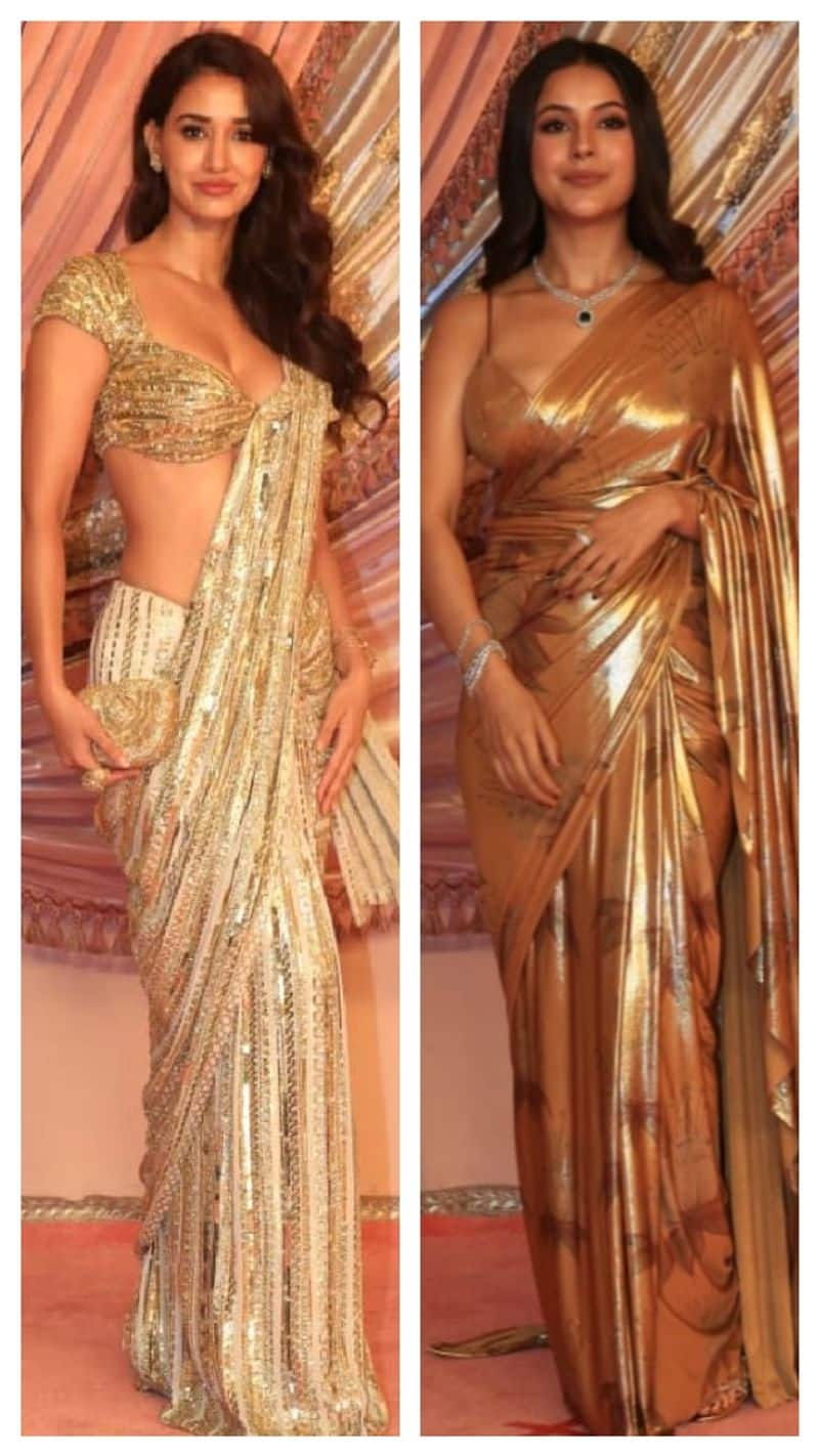 Anant Radhika Sangeet ceremony golden outfits idea xbw