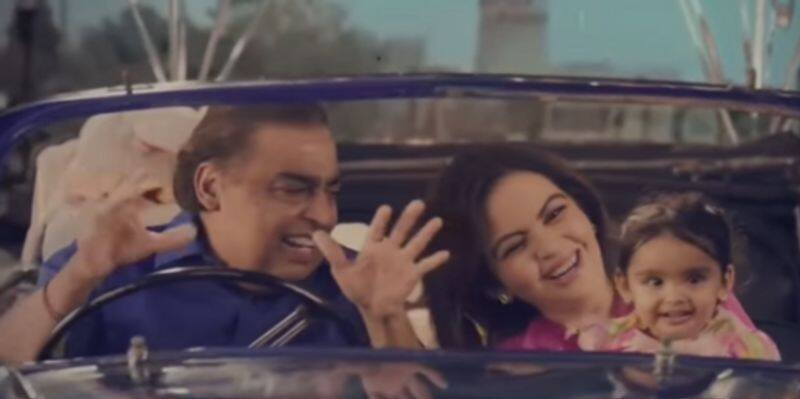 Grandparents Mukesh Ambani Nita Ambanis music video with grandkids skr