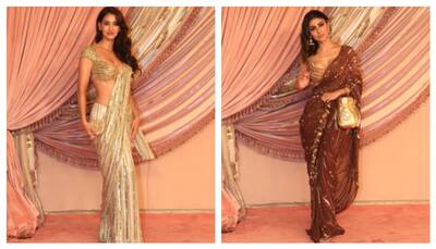 Anant Ambani, Radhika Merchant Sangeet: Disha Patani, Mouni Roy hold hands as they pose together [WATCH]