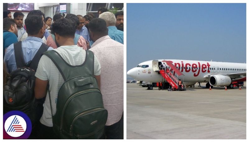 Bengaluru SpiceJet Flight Passengers were locked inside the flight for more than twelve hours at delhi  airport gow