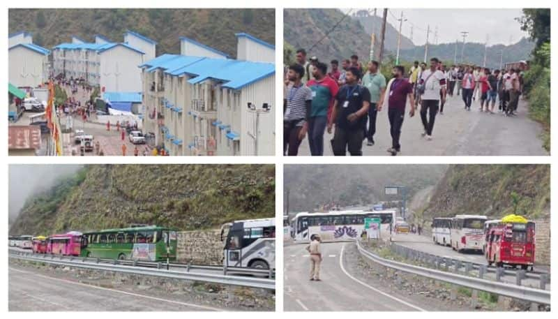 heavy rain Amarnath Pilgrimage Suspended