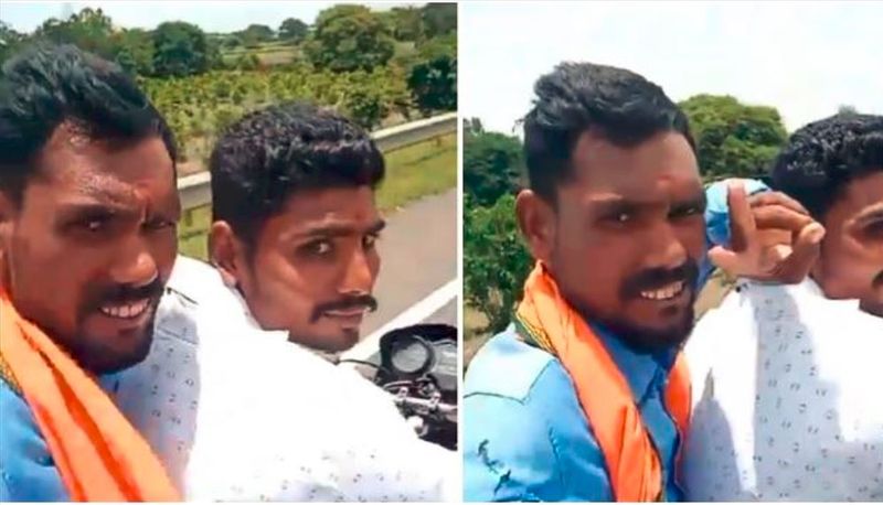 man turned back to pose his friends reels while raiding bike was died by accident in maharashtra Dhule Solapur highway akb