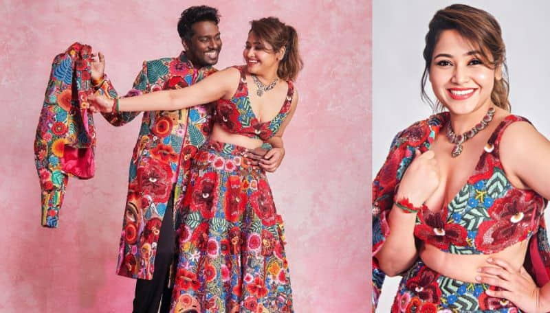 Tamil Director Atlee and Priya Atlee Colorful PhotoShoot For anant ambani Radhika merchant Sangeet san