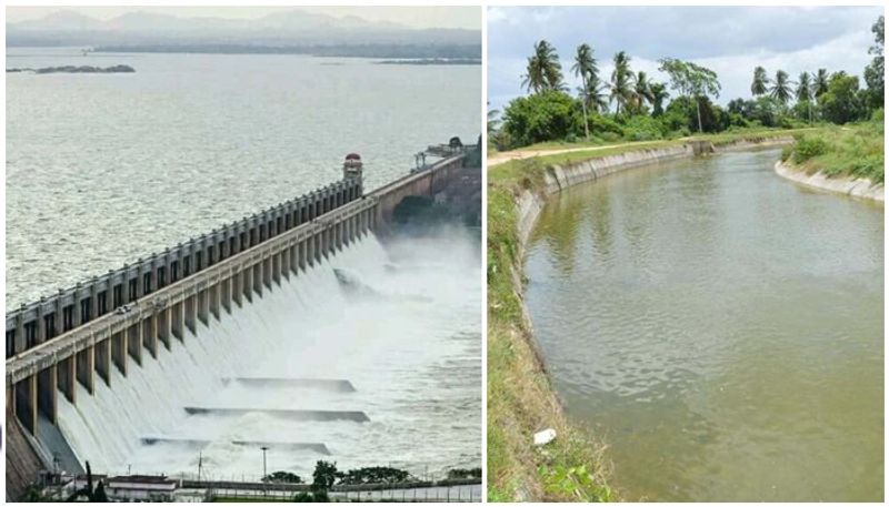 KRS reservoir Water level 101 56 feet outflow to vishweshwaraiah channel from June 8 sat