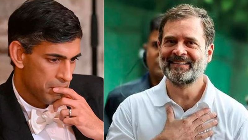 Dont panic Rahul Gandhi consoles to Sudhamurthys son in law Rishi Sunak over UK election defeat akb