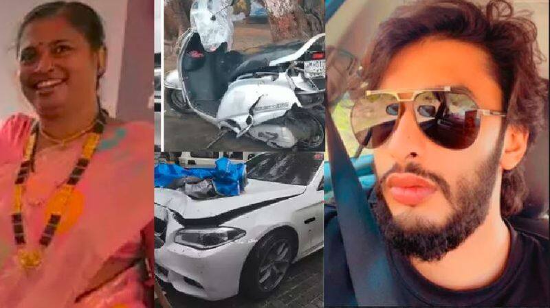 Mumbai Shiv Sena leader's son's BMW collides with fisherman's scooter who went to bring fish, woman died on spot akb