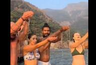  Viral Video Shows Foreign Tourists in Bikinis at Ganga Ghats, Internet Reacts [WATCH] NTI