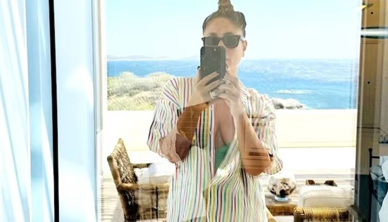 Kareena Kapoor beats Monday blues as she shares beach vacay pics in swimsuit and striped shirt  RBA 