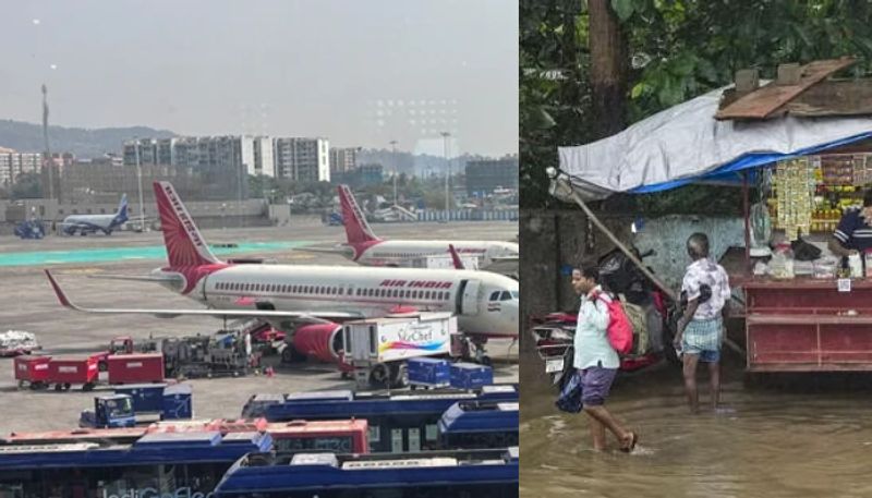 Mumbai airport operations hit due to heavy rain, 50 flights diverted and cancelled reports