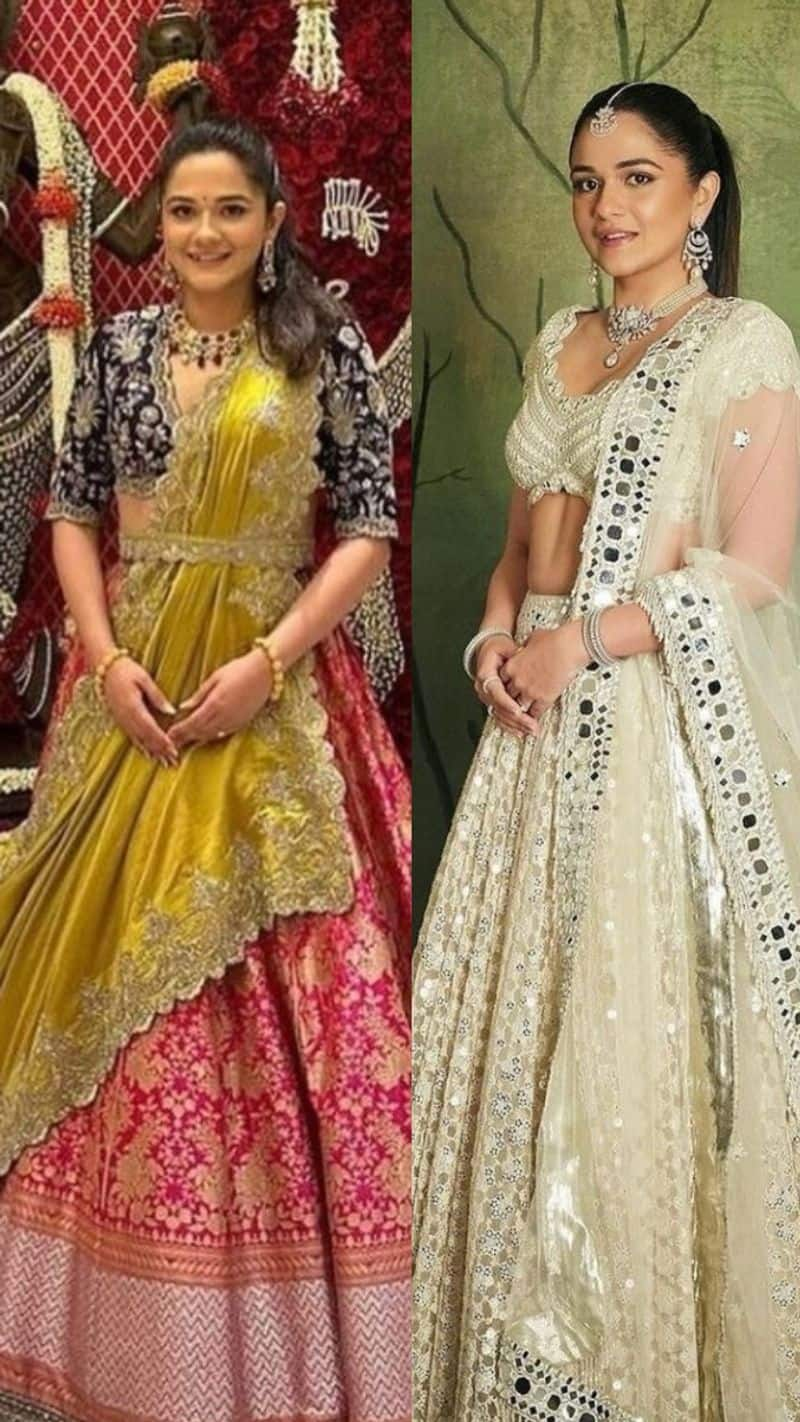 anant ambani wedding radhika merchant sister anjali merchant haldi ceremony look kxa