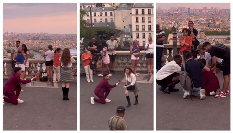 Video of young man proposing in front of hundreds of people goes viral 