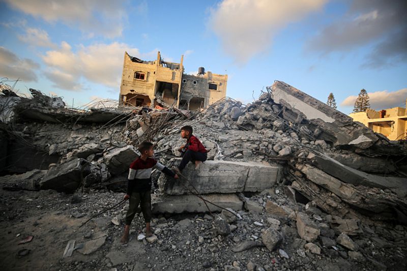 Israel Strike Mosque, School In Gaza, 93 Killed sgb