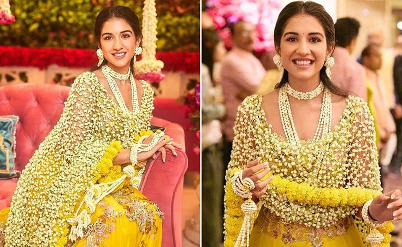 Anant Ambani-Radhika Merchant Haldi Stunning Looks goes viral on internet sgb