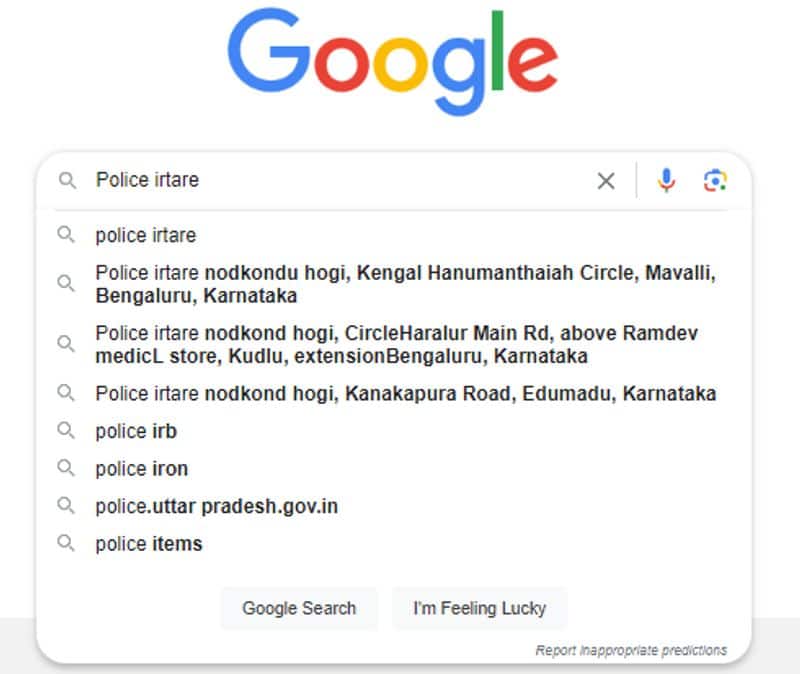 Google Map Tips to Avoid Traffic Police fines in bengaluru Search Police irtare in google sat