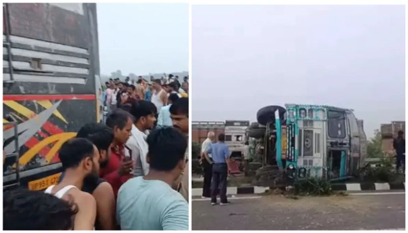 18 Killed As Double-Decker Bus Rams Milk Container On Lucknow Agra Expressway 