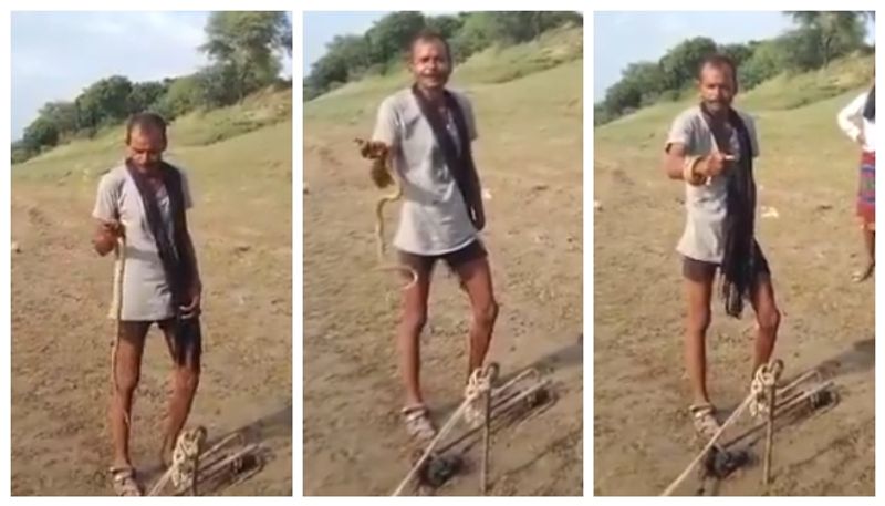 Video of man biting and eating a live snake goes viral