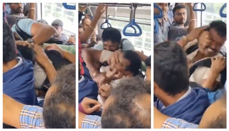 Video of scuffle broke out between the passengers of the busy Namma Metro goes viral