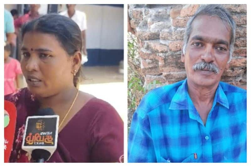 woman voter attacked by former husband who try to caste their vote in vikravandi by election vel