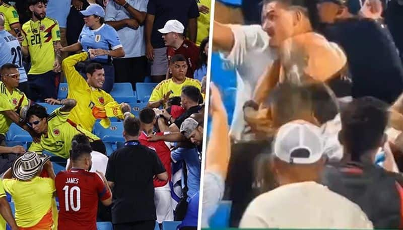 football Darwin Nunez caught in violent brawl with Colombian fans after Uruguay's Copa America exit; WATCH viral videos snt