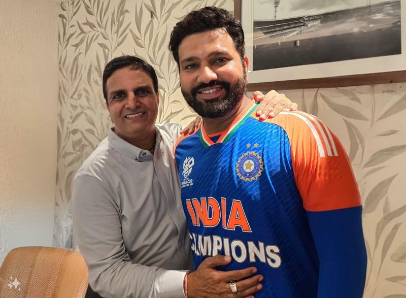 Mysterious hand on Captain Rohit.. Photos are going viral GVR