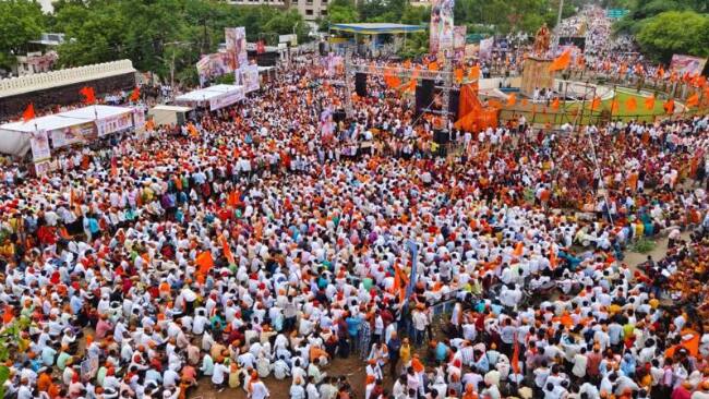 Beed Manoj Jarange Patil Rally