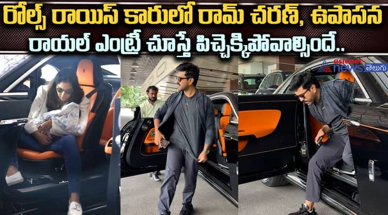 Global Star Ram Charan and Upasana Off To Mumbai Spotted