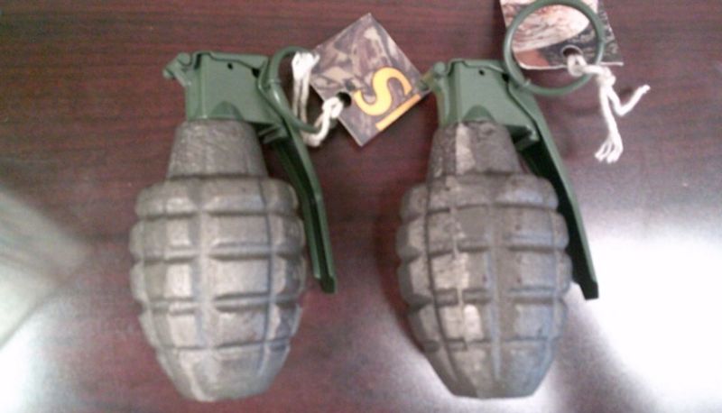 two grenades found inside the hand baggage of passenger while x ray scanning at airport