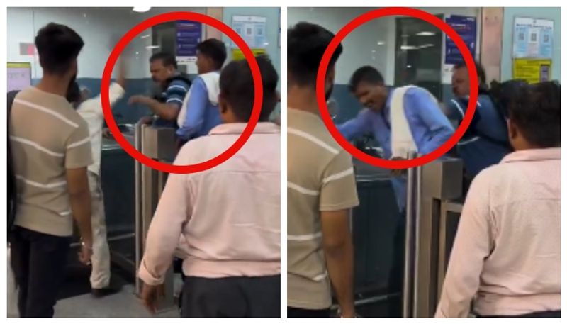 Video of man being thrashed for trying to settle a dispute in Delhi Metro goes viral 