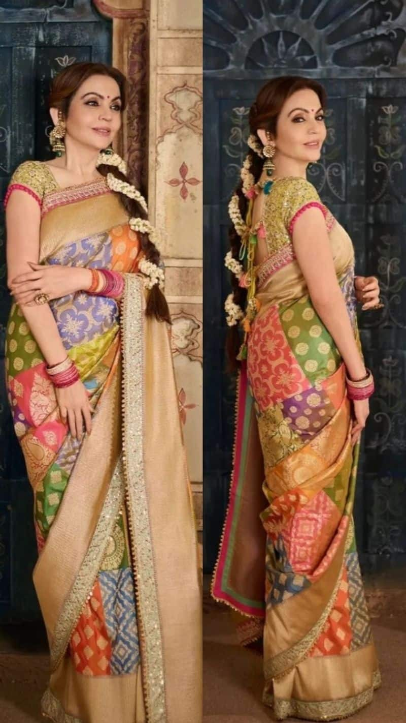 nita ambani wore manish malhotra banarasi saree collection know details 