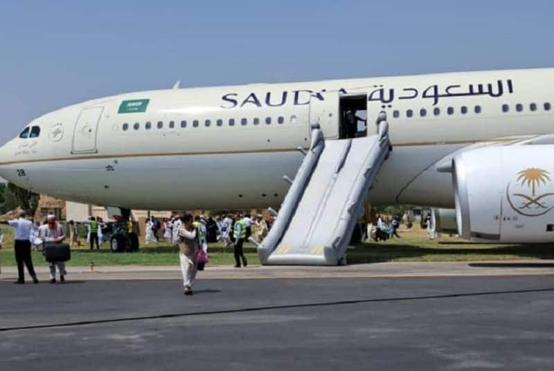 Saudi flight catches fire during landing in Peshawar