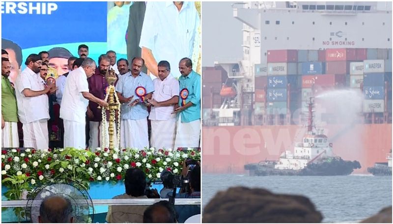 'New chapter of development...' Kerala CM Pinarayi Vijayan welcomes first cargo ship at Vizhinjam port anr