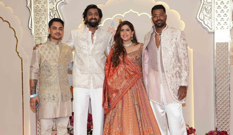 Hardik Pandya attends Anant Ambani and Radhika Merchant Wedding without his wife natasa stankovic rsk