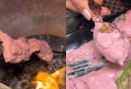 Viral Video Unveils Pink Tandoori Chicken, Internet Labels It 'Barbie-Q Chicken' [Watch] NTI