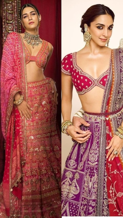 अंबानी लेडीज से 4 कदम आगे कियारा-कृति, पहना ऐसा Blouse की उड़ गए होश