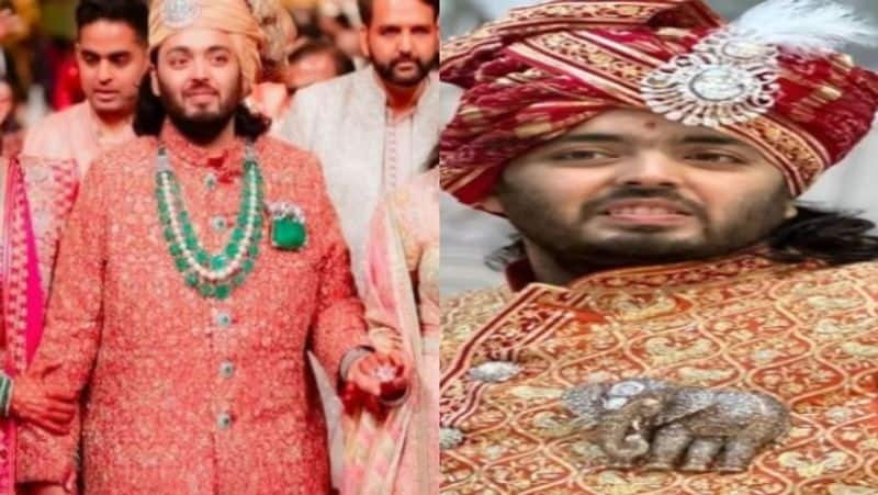 anant ambani wore 14 crore diamond brooch wedding 