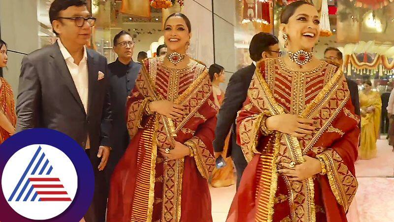 Pregnant Deepika Padukone was spotted at Anant Ambani and Radhika Merchants wedding suc