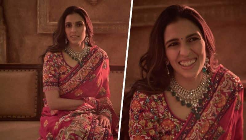 Shloka Mehta looks like a QUEEN as she wears pink saree for Anant Ambani-Radhika Merchant's tilak ceremony RKK