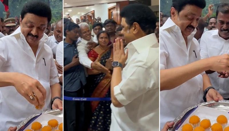 Vikravandi Bypoll Result 2024: DMK's Anniyur Siva secures landslide victory, MK Stalin distributes sweets (WATCH) AJR